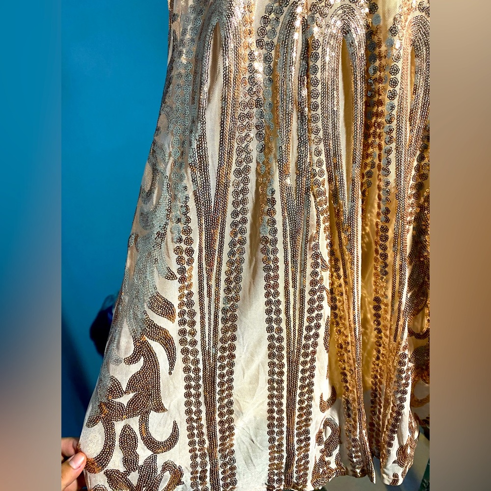 Missord gala dress gold size L